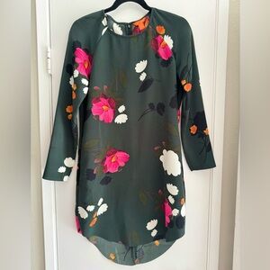 Joe fresh green floral dress